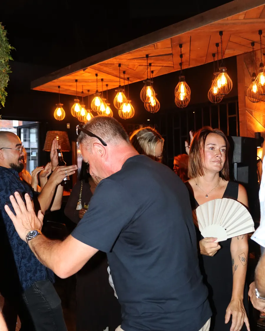 Guests dancing on a busy Soirée night